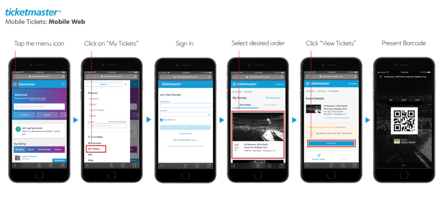 How To Access Your TICKETMASTER.COM Mobile Tickets