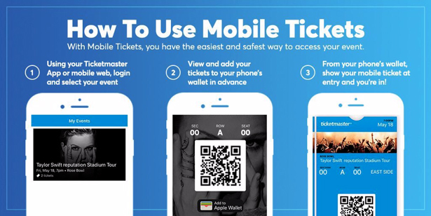 How to use mobile tickets