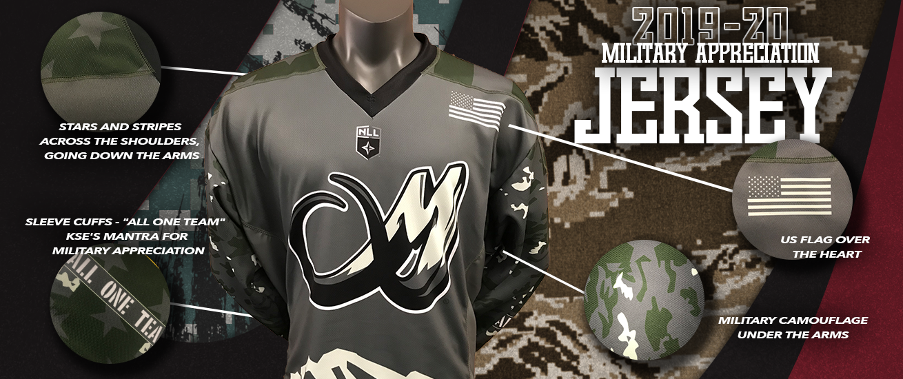 Military Appreciation Night Uniform Auction - Colorado Mammoth Pro Lacrosse  Team