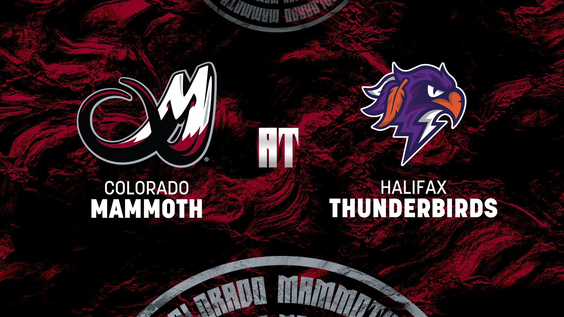 Mammoth vs. Thunderbirds matchup graphic
