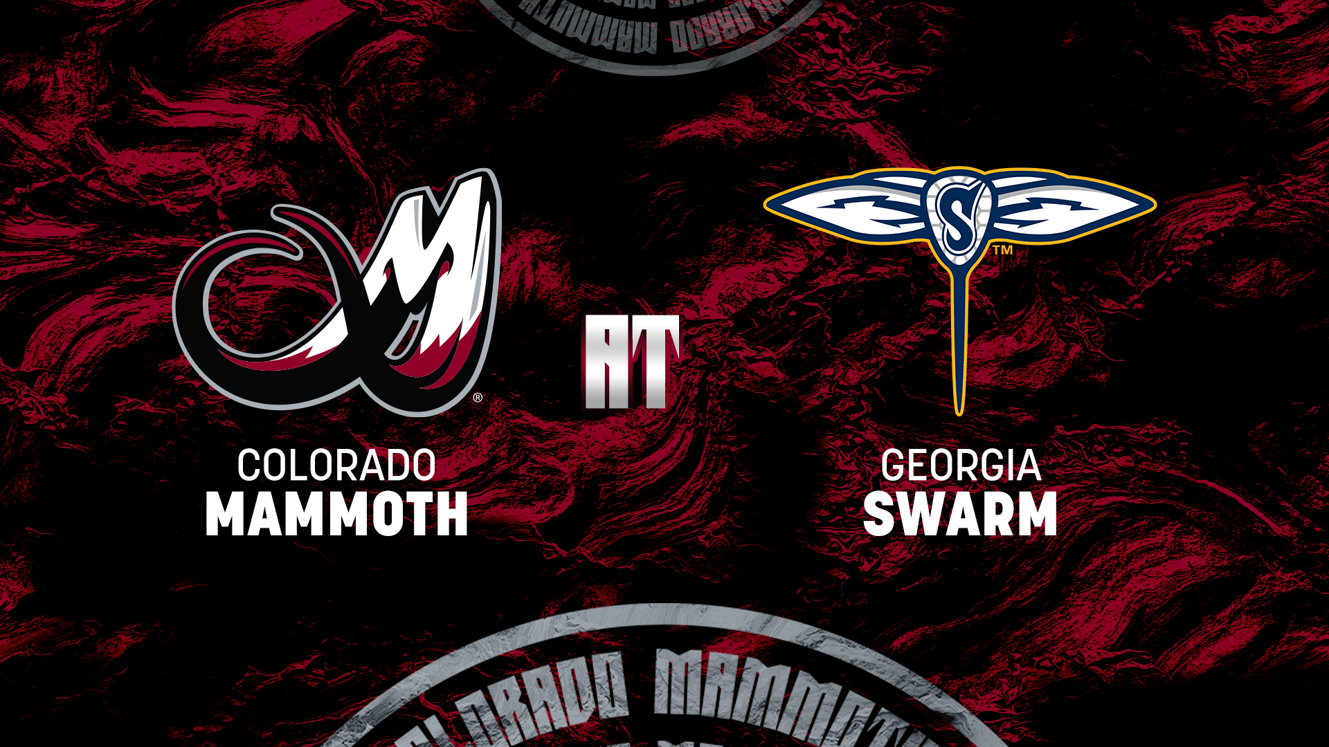 Mammoth vs. Swarm matchup graphic