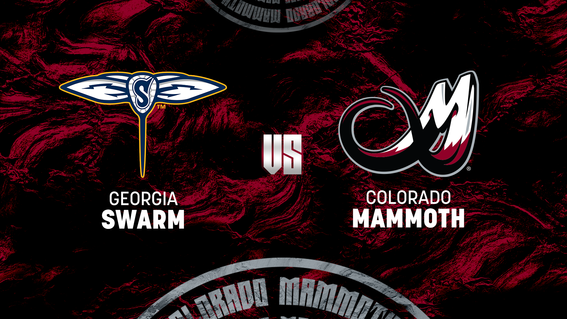 Swarm vs. Mammoth matchup graphic